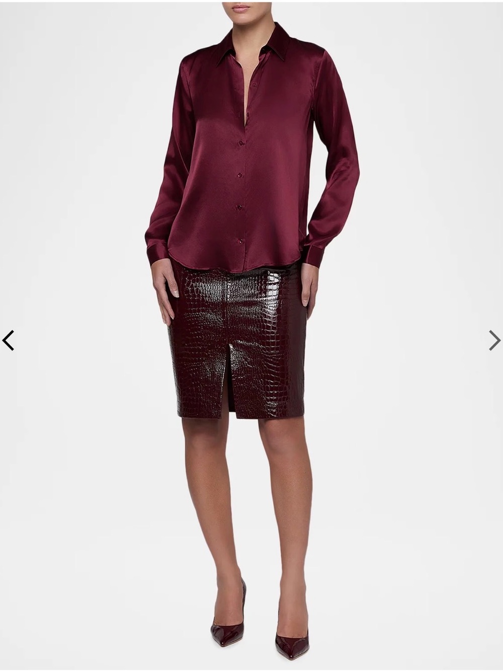 L'AGENCE Tyler Long-Sleeve Blouse Size Small